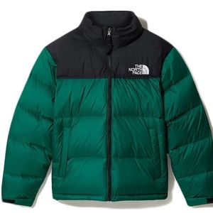 THE NORTH FACE Green / Black 700 Goose Down Men 1996 Retro Nuptse Jacket Large